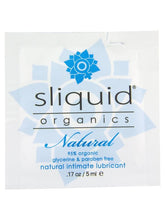 Sliquid Organics Natural Pillows Water Based Intimate Lubricant .17 Oz